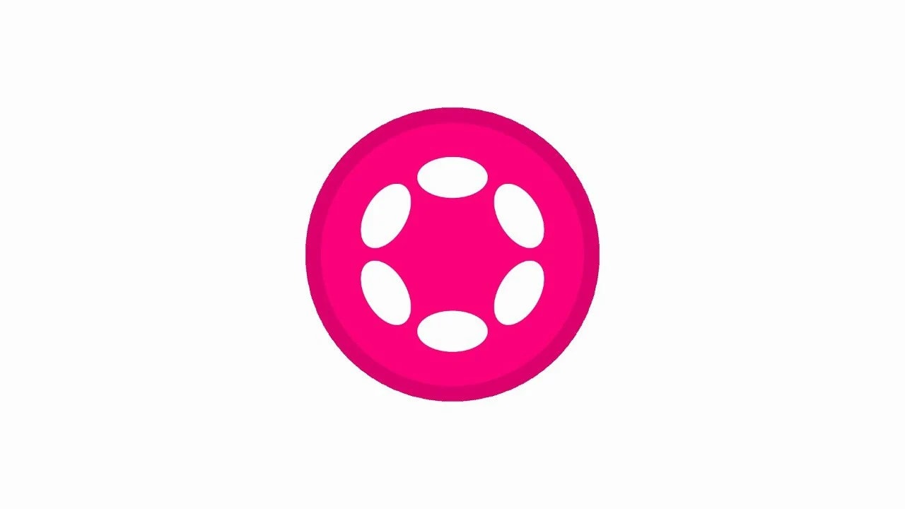 Polkadot's native token $DOT, it's in pink