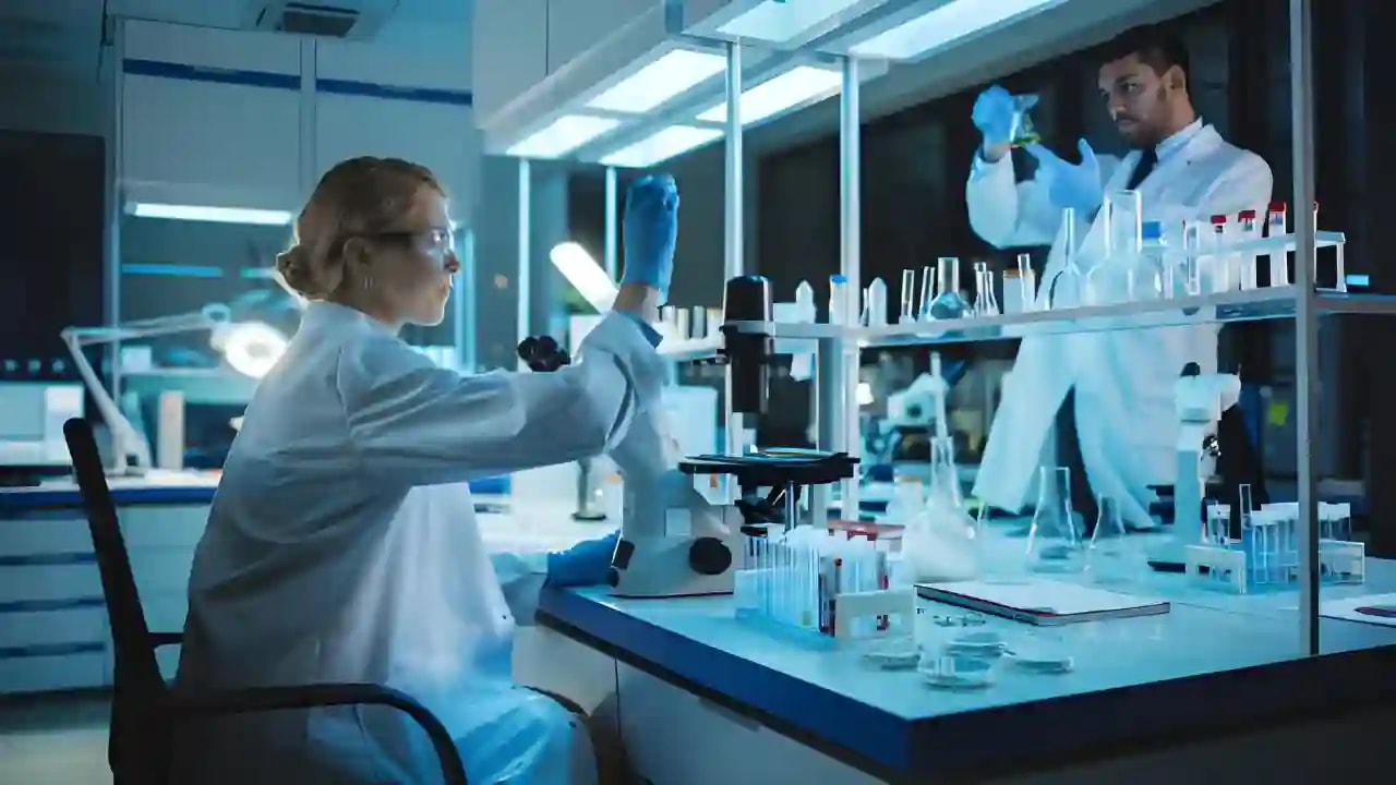 Image of scientists working in a laboratory