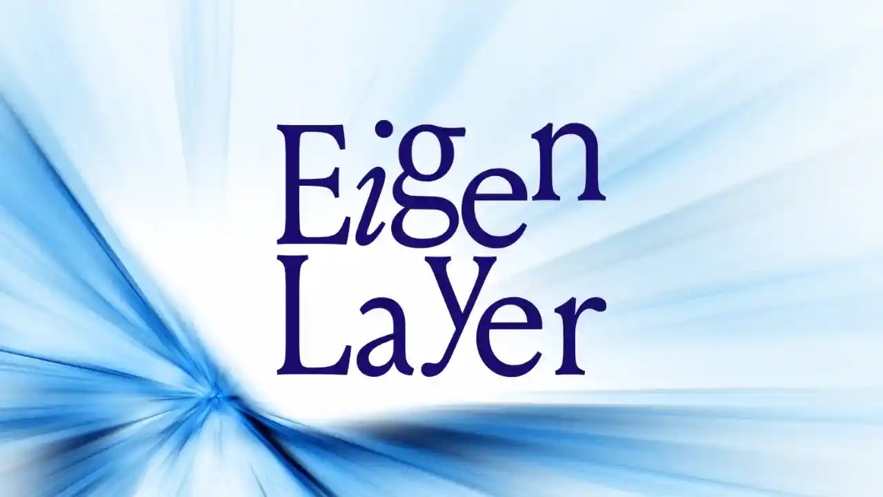 A banner where Eigen Layer is written