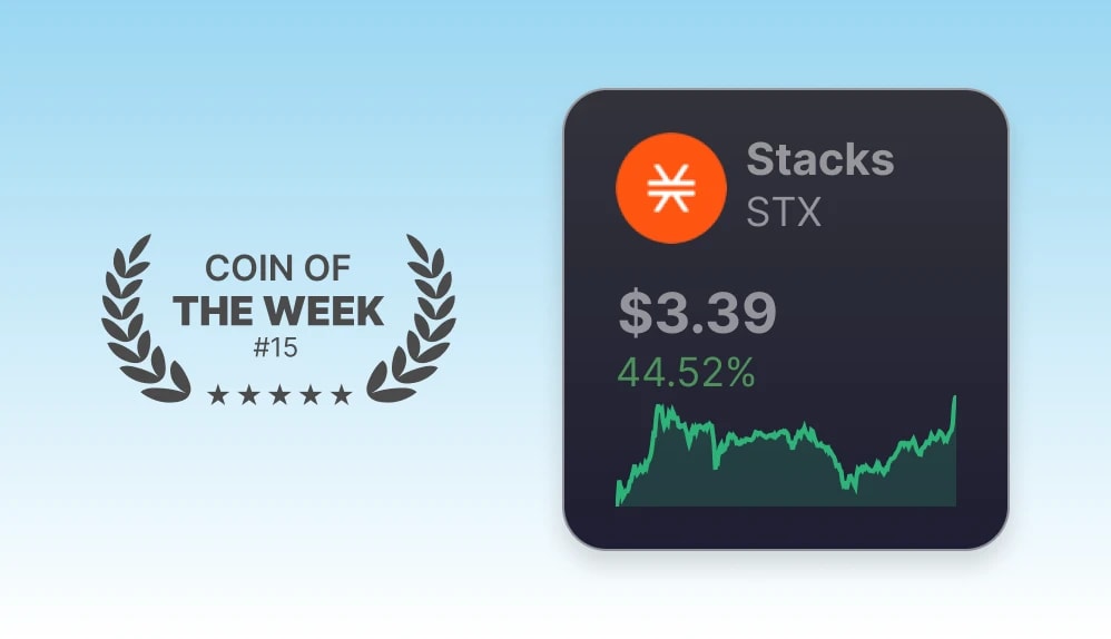 Coin of the Week - STX - Week 15