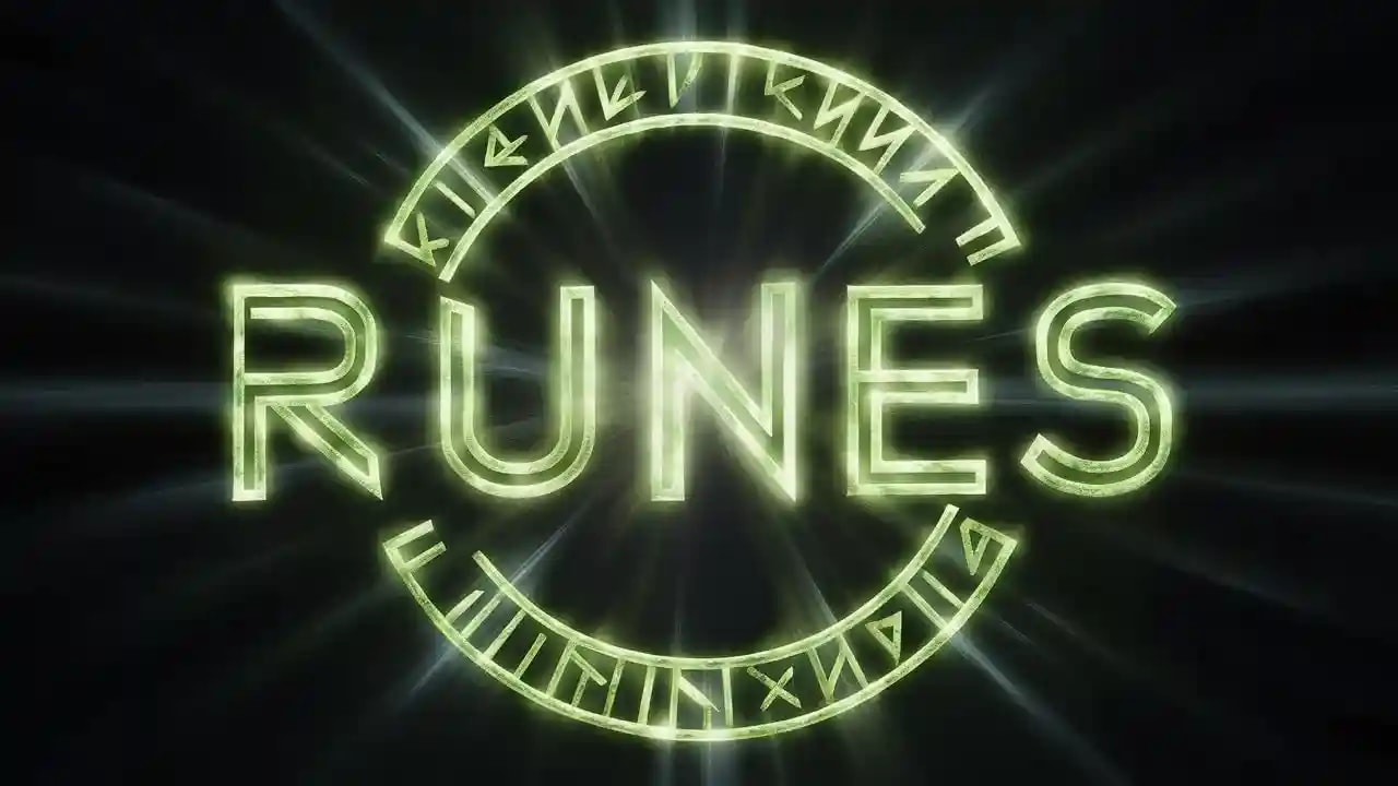 Artwork showing Runes