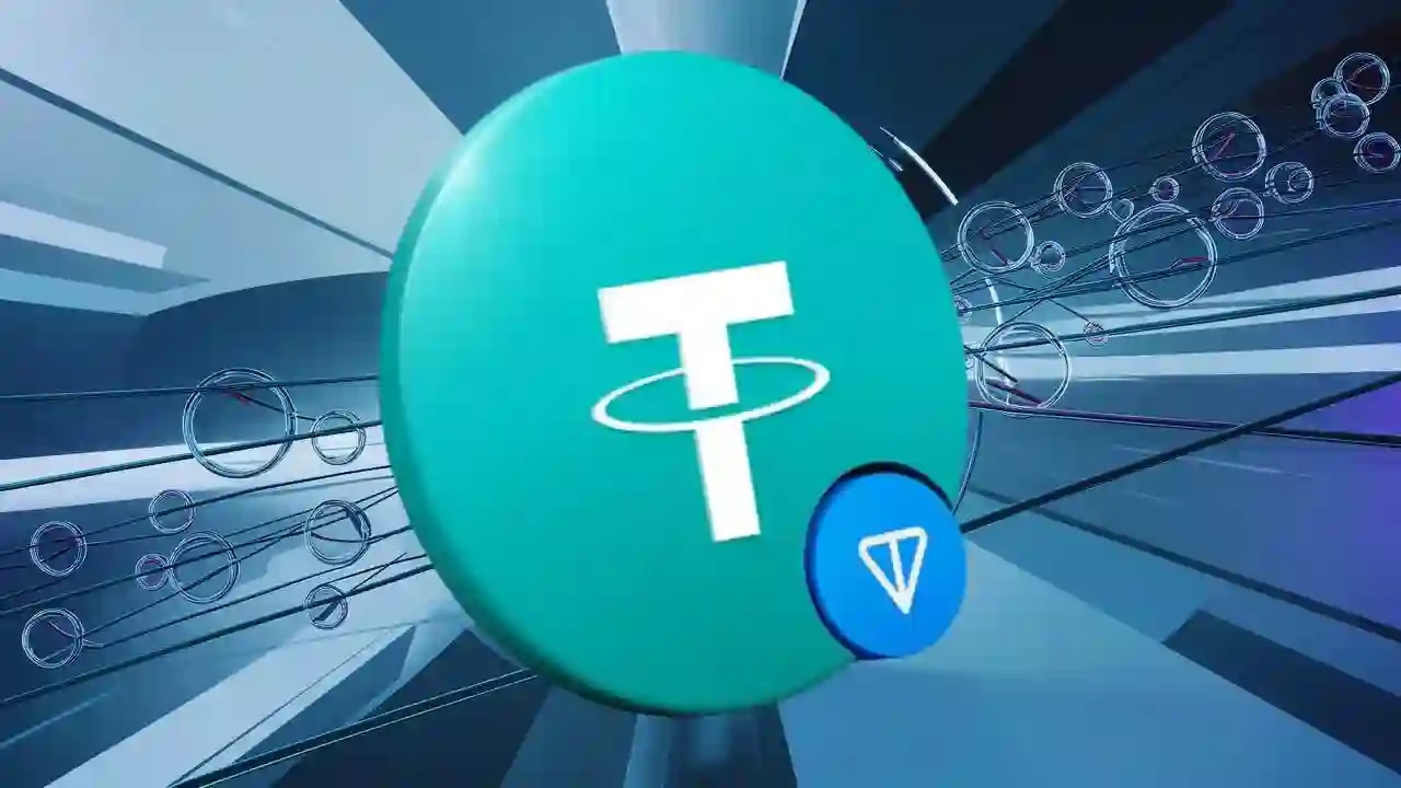 Image showing tether and ton logo combined