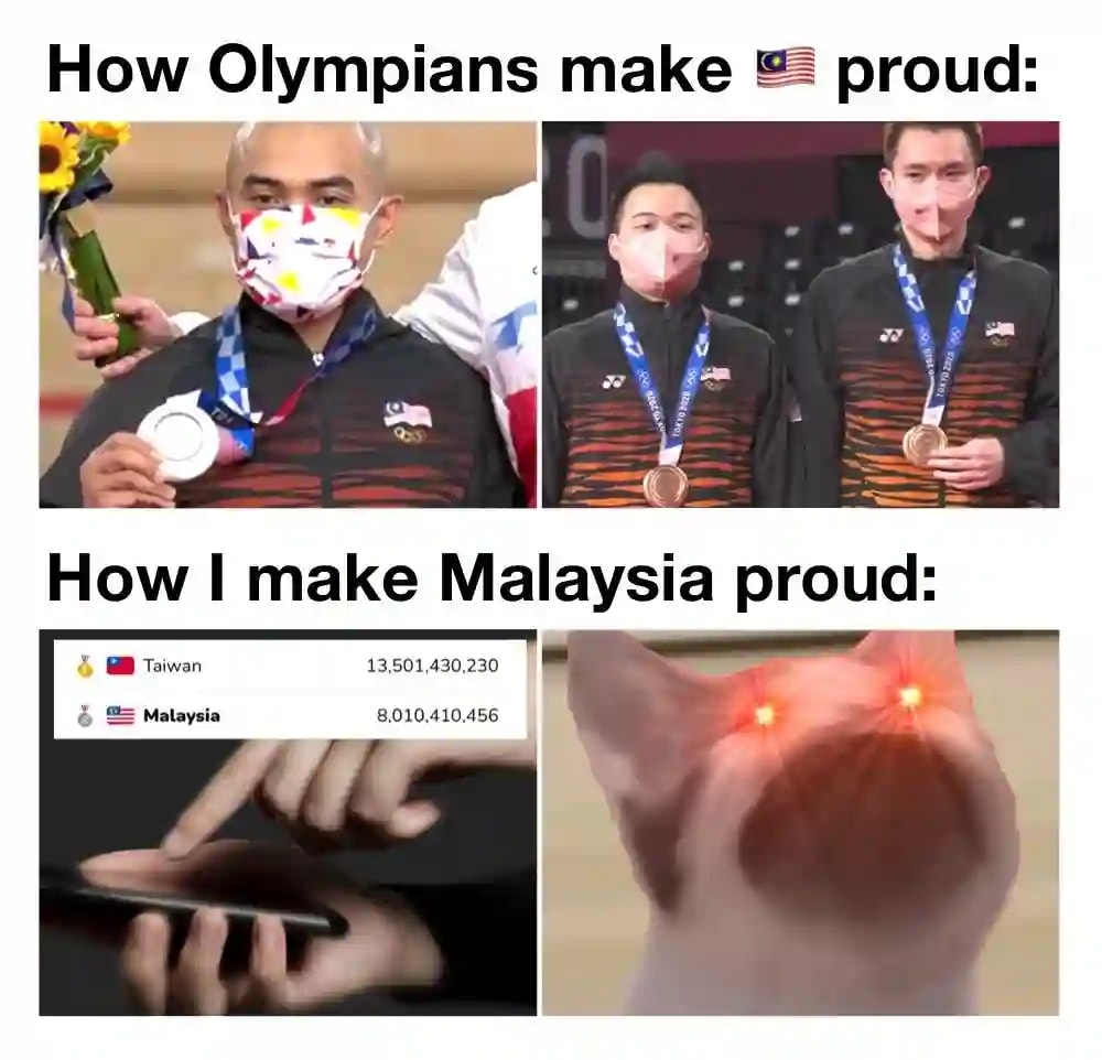A meme from twitter showing how users worldwide are resembling Popcat to an international competition.